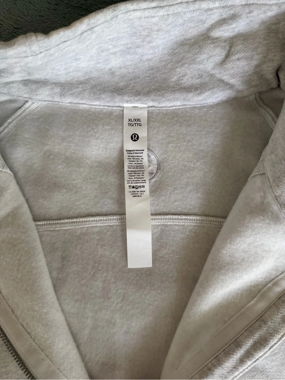 Lululemon Scuba half zip